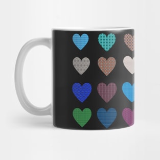 Lots of Little Patterned Hearts Mug